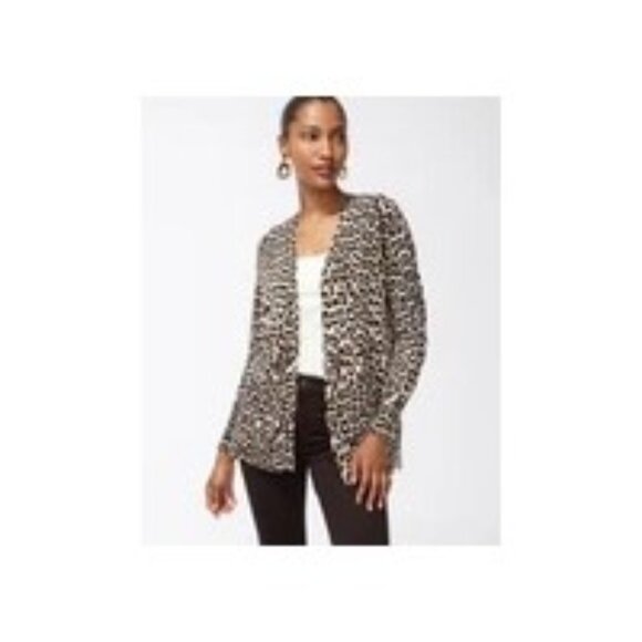 Chico's Cardigan Sweater Women's Animal Print High Quality size 3=XL - Picture 4 of 8